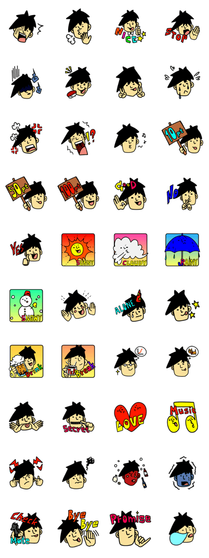 RIO OCHOKU　Simple emoticons ver.