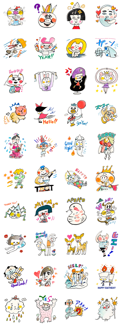 Satoshi's happy characters vol.02