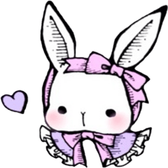 Lucu kelinci mengenakan Lolita fashion