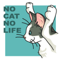 NO CAT NO LIFE Satowo cat stamp