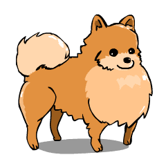 超萌的小犬 博美犬 Line贴图 Line Store