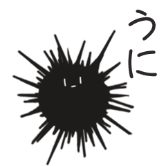 sea urchin sticker!!