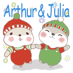 小倉鼠亞瑟王子和茱莉亞公主12-聖誕冬季篇