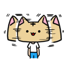 Cat head "Tanaka"