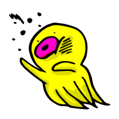 他是一个黄色的章鱼“KIDAKO”