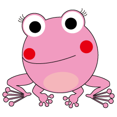 桃紅色的青蛙‘苹珂’（Pinky）