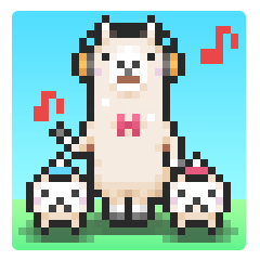 Pixelart ドット絵 アルパカと仲間たち Line スタンプ Line Store