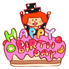 Birthday Stamps 1 Line Stickers Line Store