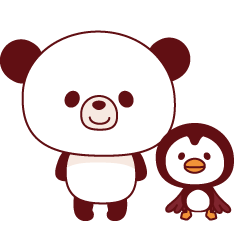 Panda(pon-yan)&Puffin(Puffy)-1-