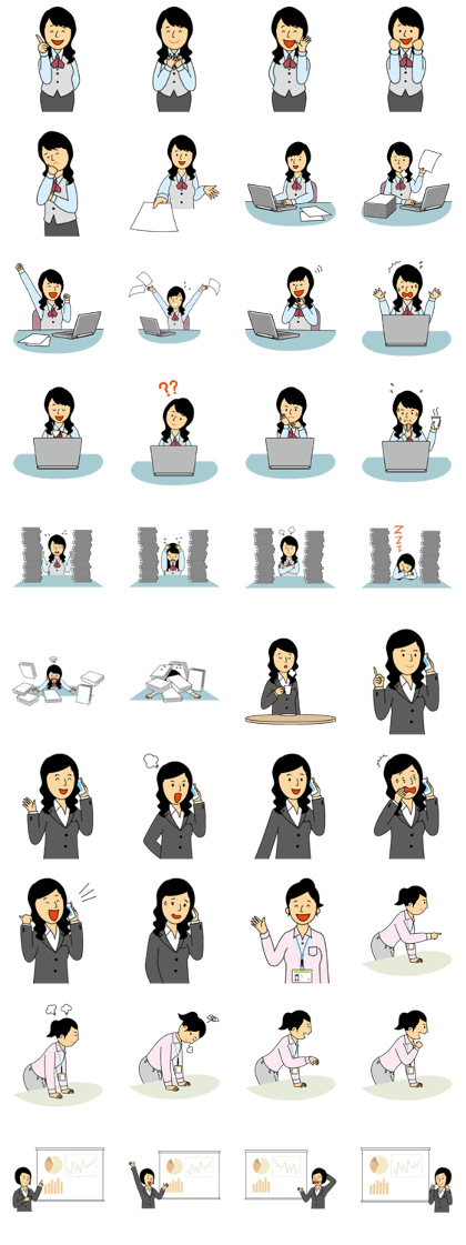 Woman office worker 2