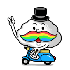 Mr.Cloud's Rainbow Moustache