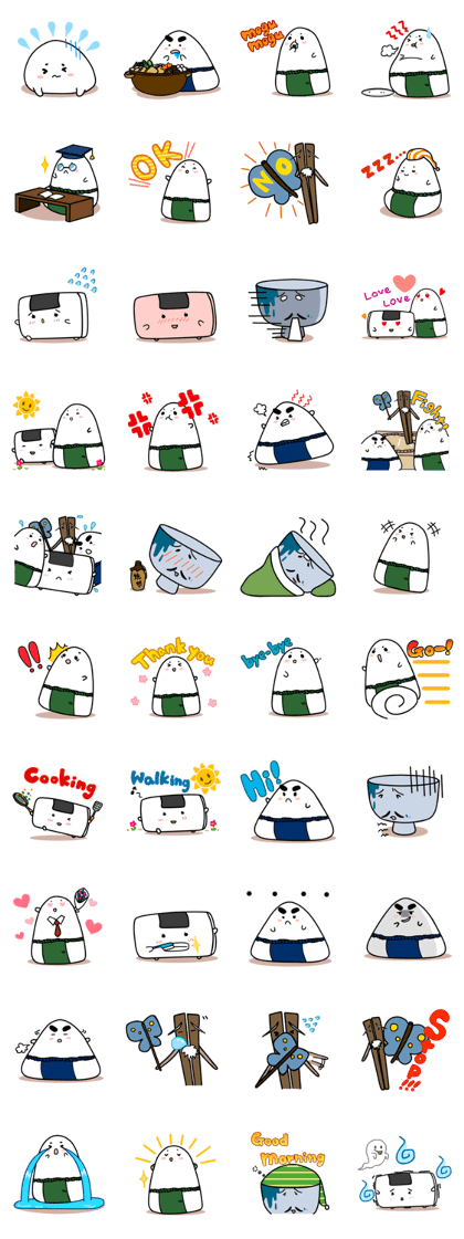Sumo wrestler by Rice balls
