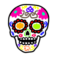 Mexican Skull Sticker