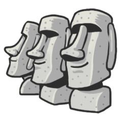 Stone Man Moai 1