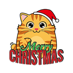 Christmas - Little Orange Cat