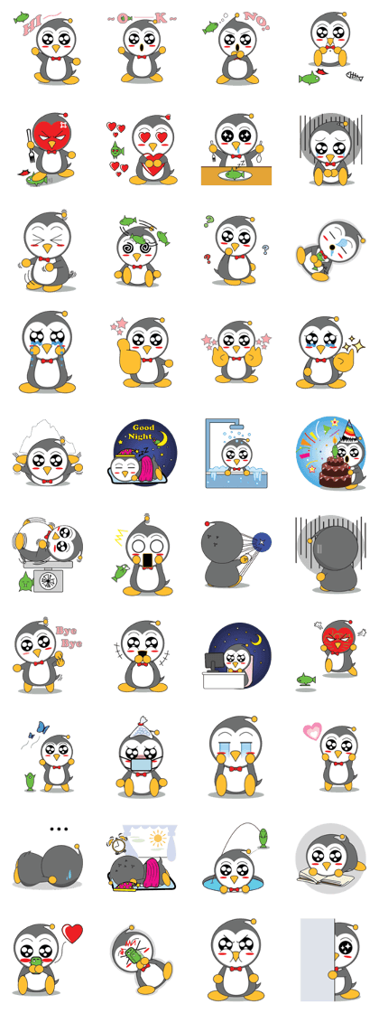 LUCKY : Happy Penguin.