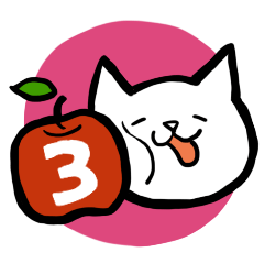 cat and apple3English