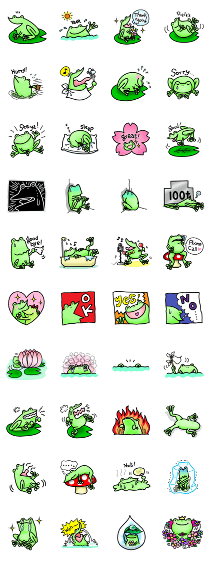 Frogs Stamp