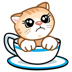 Pretty Cat Stamp Line Stickers Line Store