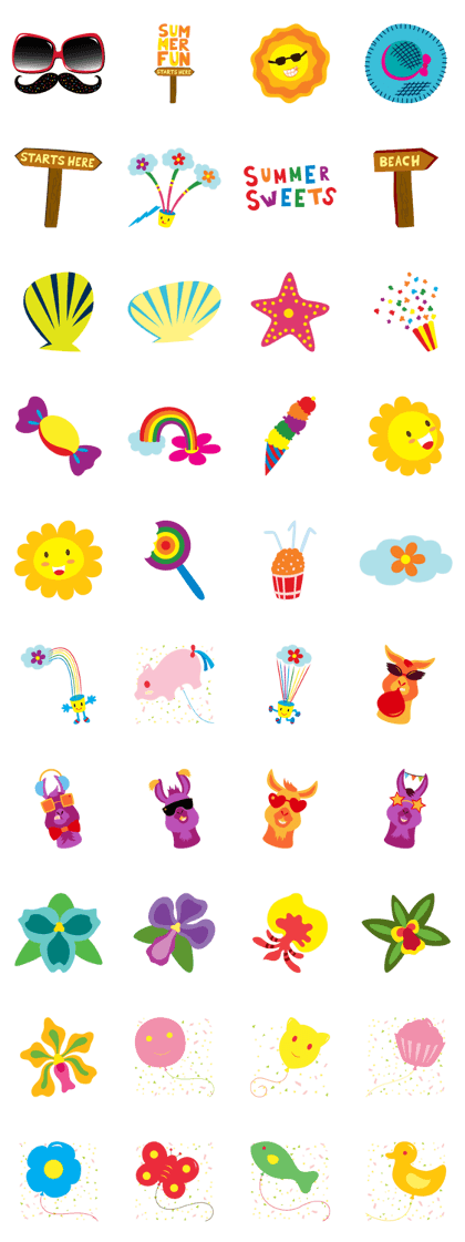 Line Creators' Stickers - Summer Time Fun