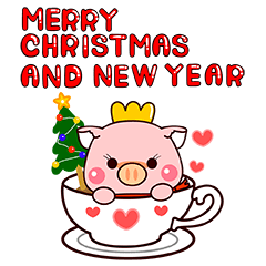 KAWAII PINK PIG : วันคริสต์มาส์และปีใหม่