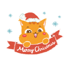 Merry Christmas Orenji Neko