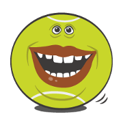 Funny tennis balls