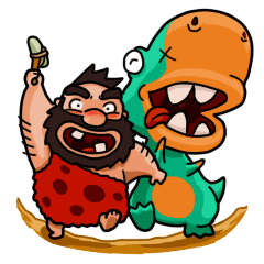 Cave Duo's Prehistoric Fun