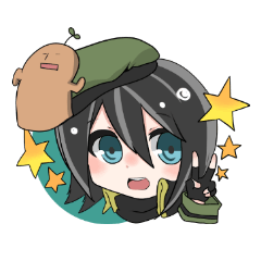 Military Girl with Haniwa-kun