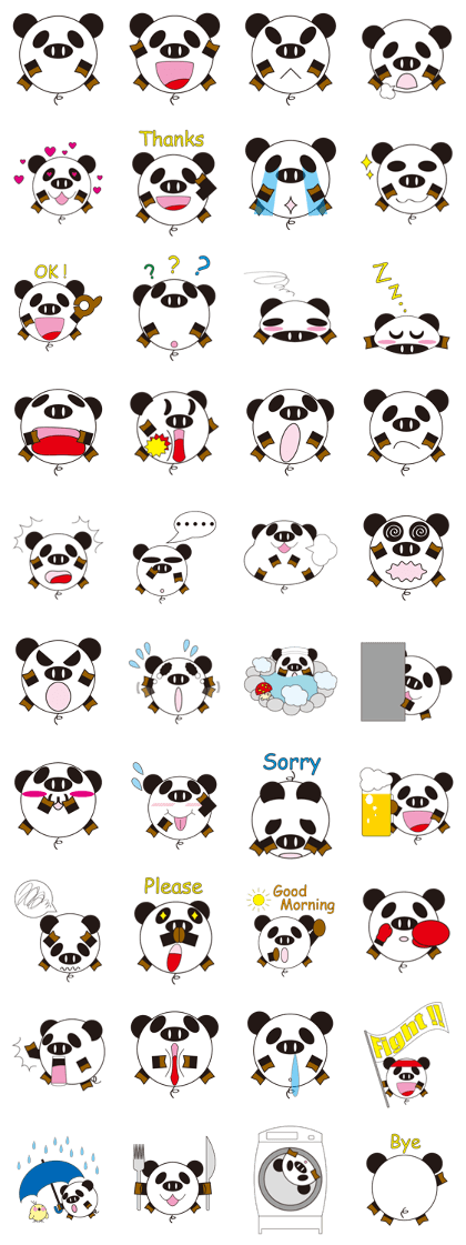 circle face 3 pig-panda