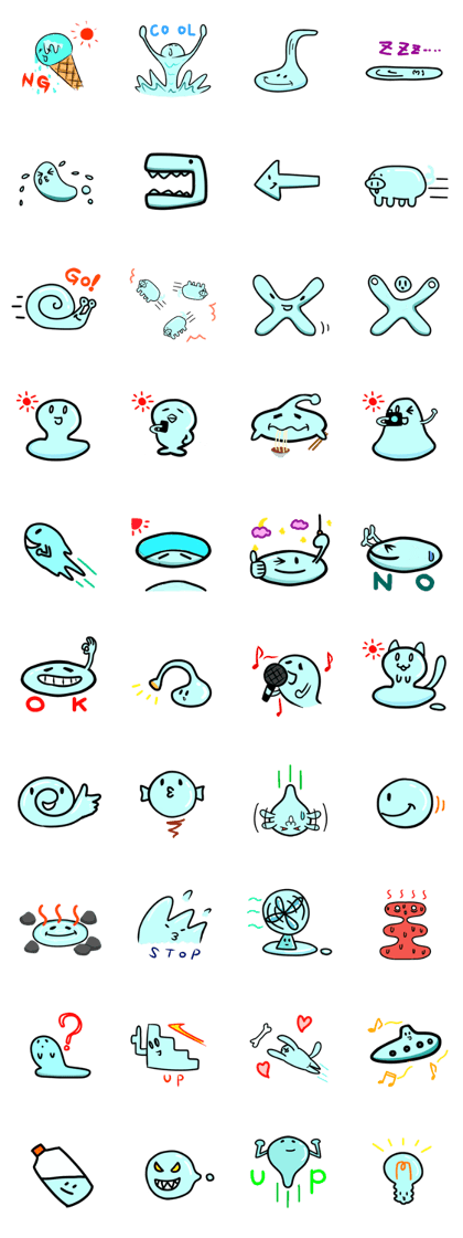 Slime series sticker