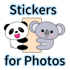 Panda and Koala Stickers for Photos