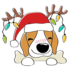 Toffee The Beagle Set 2 (Festive Season)