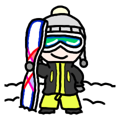 雪山スノボ パウダーですよ Line スタンプ Line Store 雪山スノボ パウダーですよ Line スタンプ Line Store