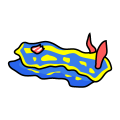 藍色海牛(Sea slug LINE Sticker)
