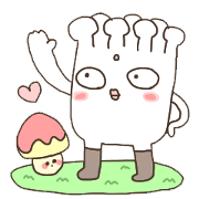 Enokki and Funny mushroom