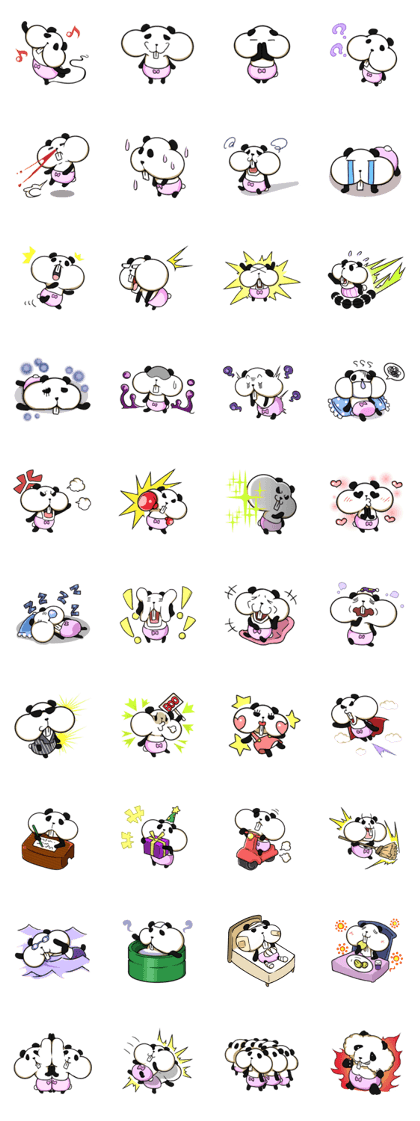 [Pouchy] -cheek panda-