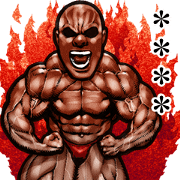Muscle macho custom sticker 2