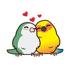Miss Lovebird-Cute Bird in Valentine
