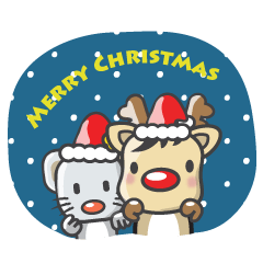 Elk Merry Christmas & Happy New Year