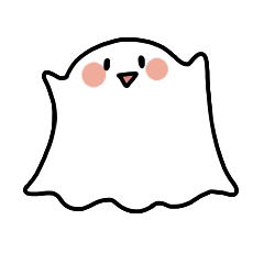 It is a stamp of ghost-kun.