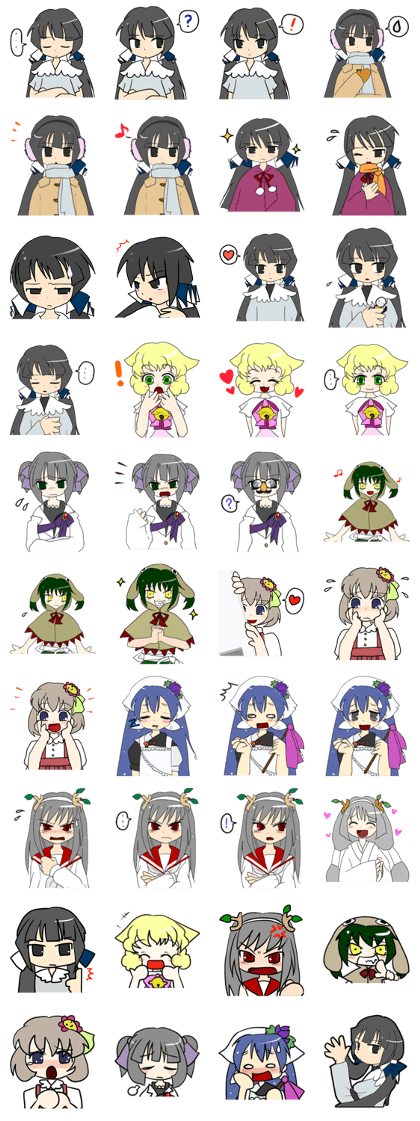 "Misshitsu Syndrome"charactor's Stamps!