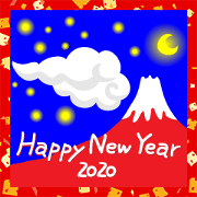 Mt.Fuji New Year's holiday Sticker 2