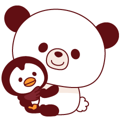 Panda(pon-yan)&Puffin(Puffy)-2-