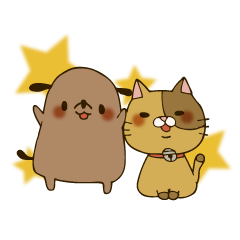 YURURIstamp dog&cat