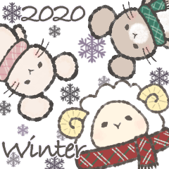 Winter of sheep and forest animals 2020