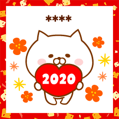 Cat customsticker to use for winter
