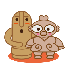 Haniwa ozisan& Dogu obasan