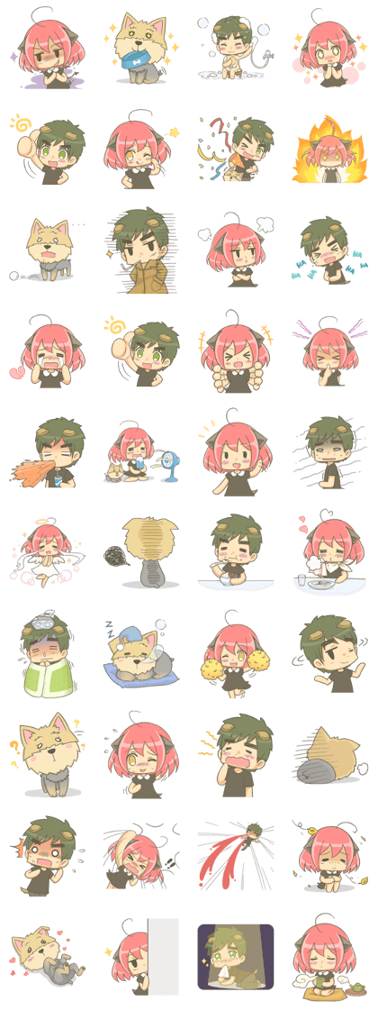 Lovely Mizuki's stickers