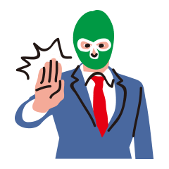 Masked businessman